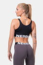 Smart Zip Front Sports Bra, black