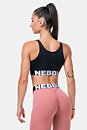 Smart Zip Front Sports Bra, black