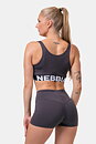 Smart Zip Front Sports Bra, marron