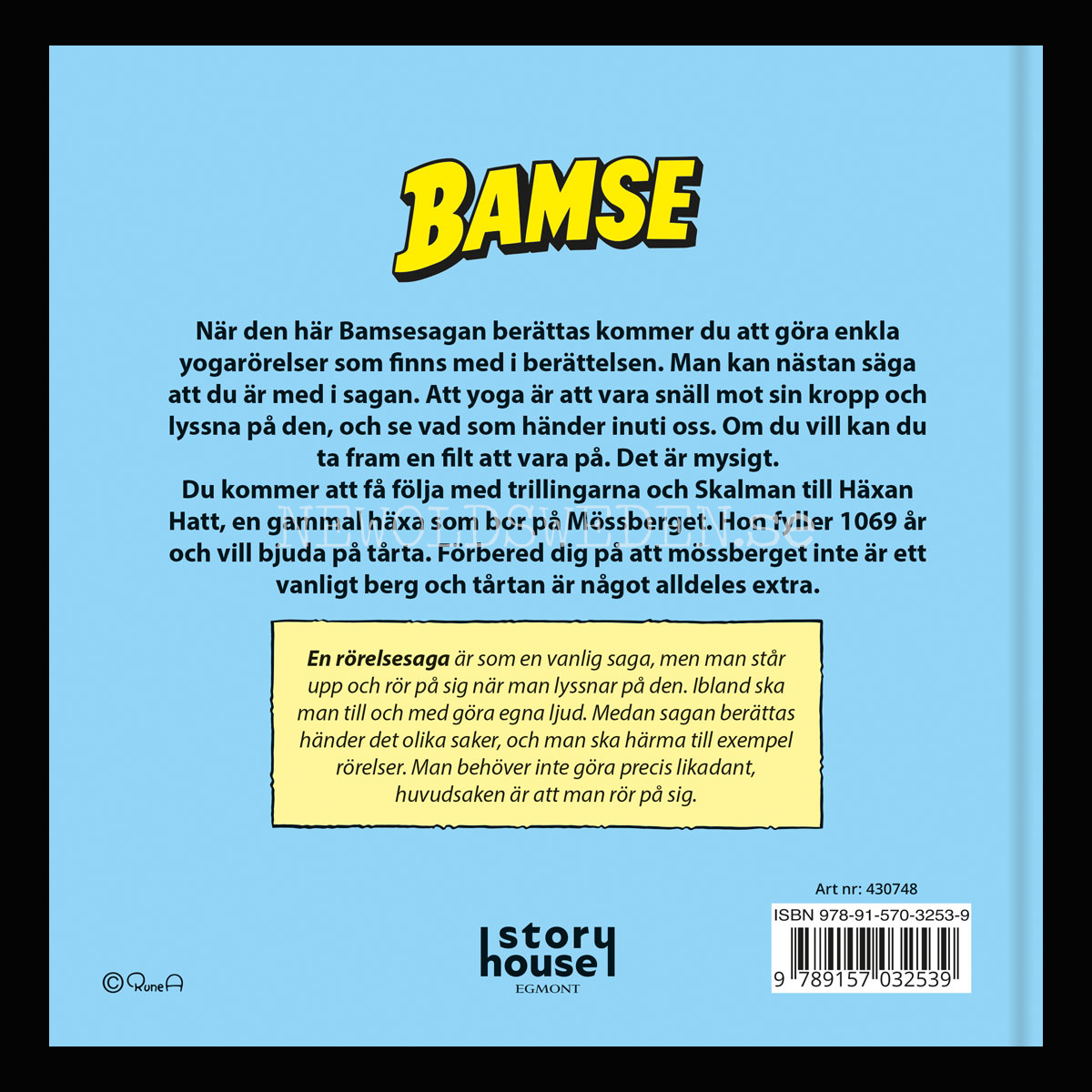 BAMSE - YOGA MED HÄXAN HATT RÖRELSESAGA MED BAMSE - H02 - 5