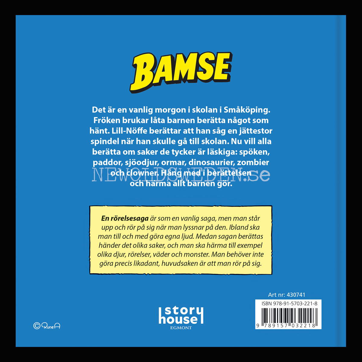 BAMSE - KLASSENS LÄSKIGASTE RÖRELSESAGA MED BAMSE - H02 - 5