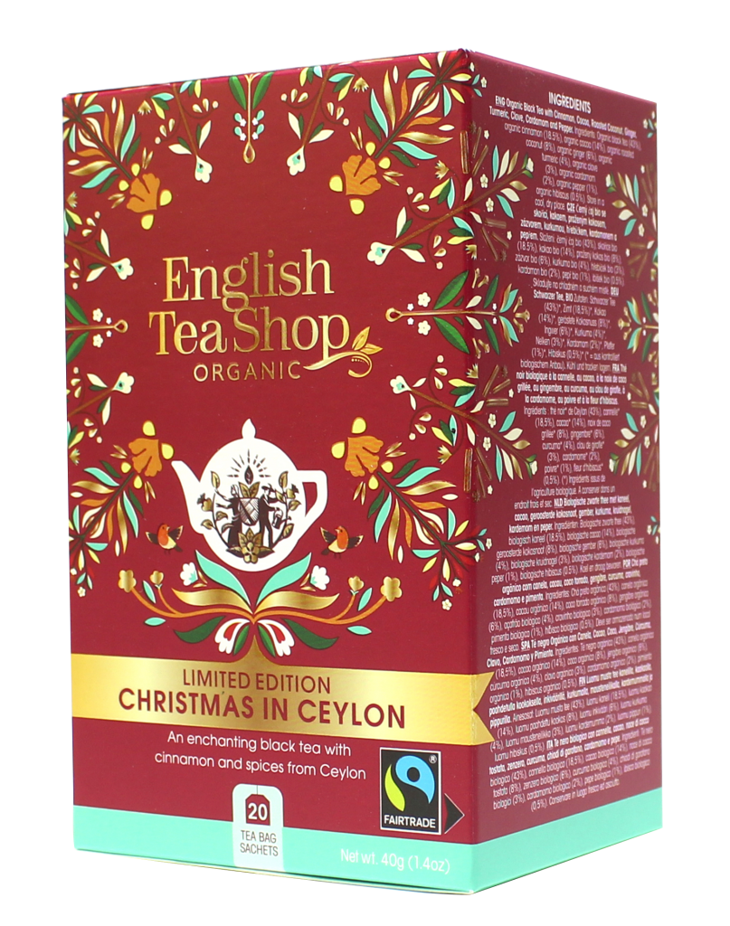 English Tea Shop - Julte Christmas in Ceylon Ekologisk Tepåsar