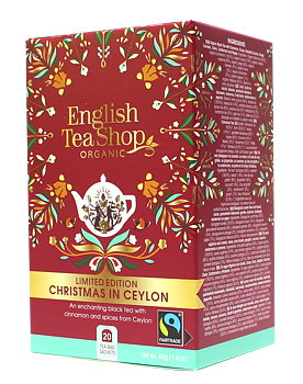 English Tea Shop - Julte Christmas in Ceylon Ekologisk Tepåsar