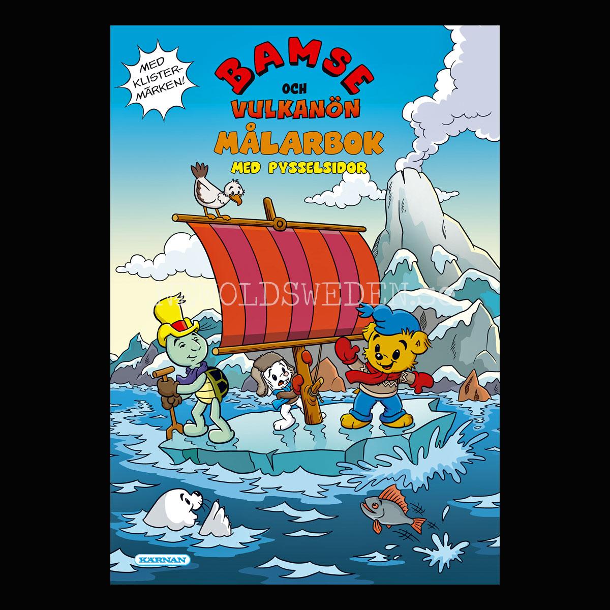 MÅLARBOK OCH PYSSELSIDOR MED BAMSE - S2