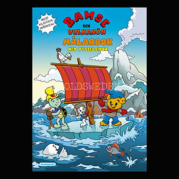 MÅLARBOK OCH PYSSELSIDOR MED BAMSE - S2