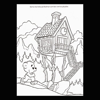 MÅLARBOK OCH PYSSELSIDOR MED BAMSE - S2