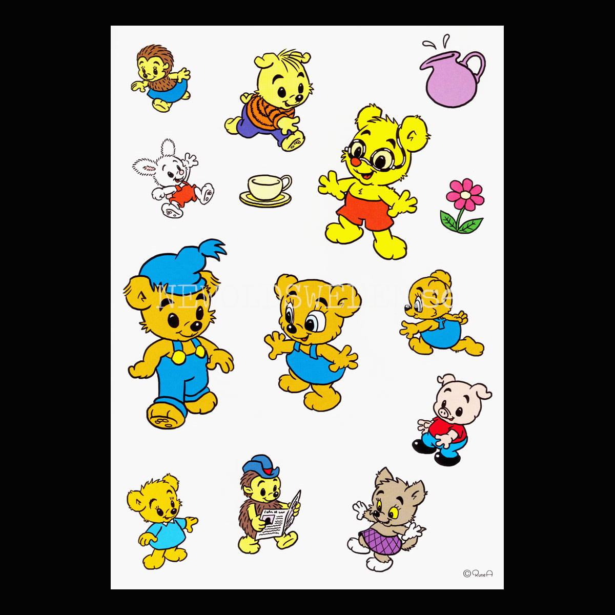 MÅLARBOK MED BAMSE - S1 - 4