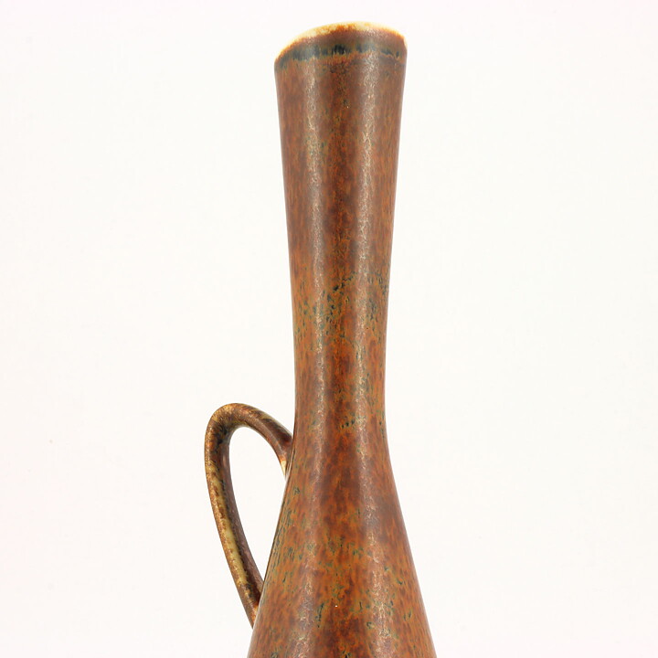 カールハリー・スタルハーネ　CAFシリーズ  スレンダーなブラウンベース Vase　1960年代  28cm