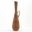 Carl-Harry Stålhane (CAF 1960s) Slender Brown Vase with Handle 28 cm