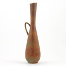 Carl-Harry Stålhane (CAF 1960s) Slender Brown Vase with Handle 28 cm