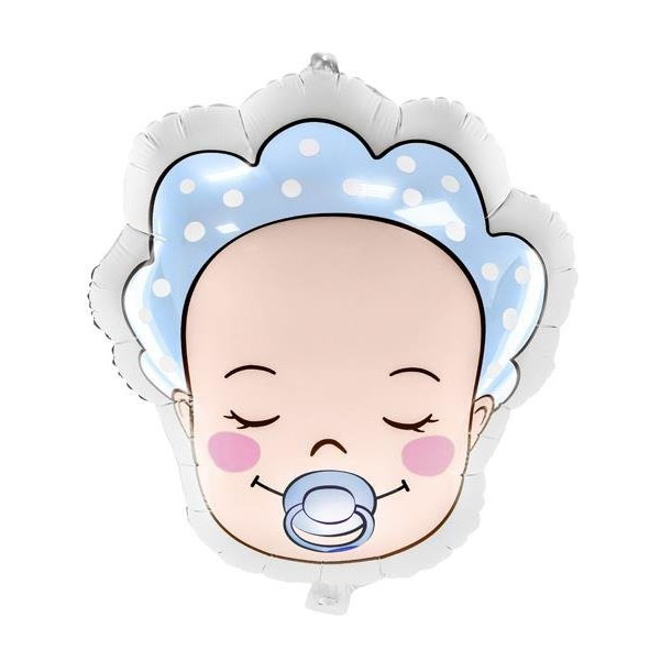 Folieballong - Ljusblå baby