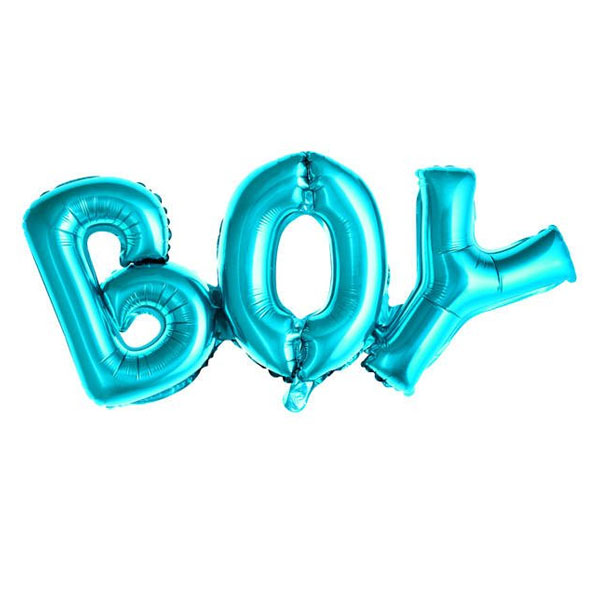 Ballonggirlang "BOY" - Blå