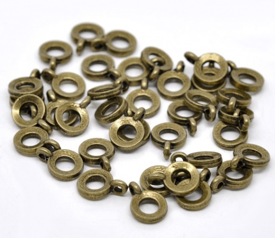 Connector / bail   Bronze ring - 2