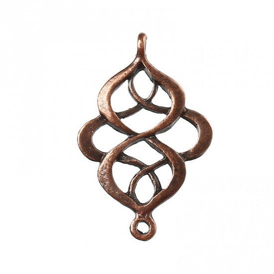 Connector / Berlock - Calabash Twist , Koppar - 2