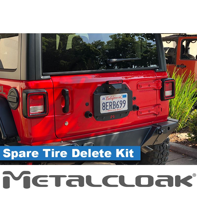 METALCLOAK Spare tire delete kit w camera monut JL - JLU - Falken Offroad