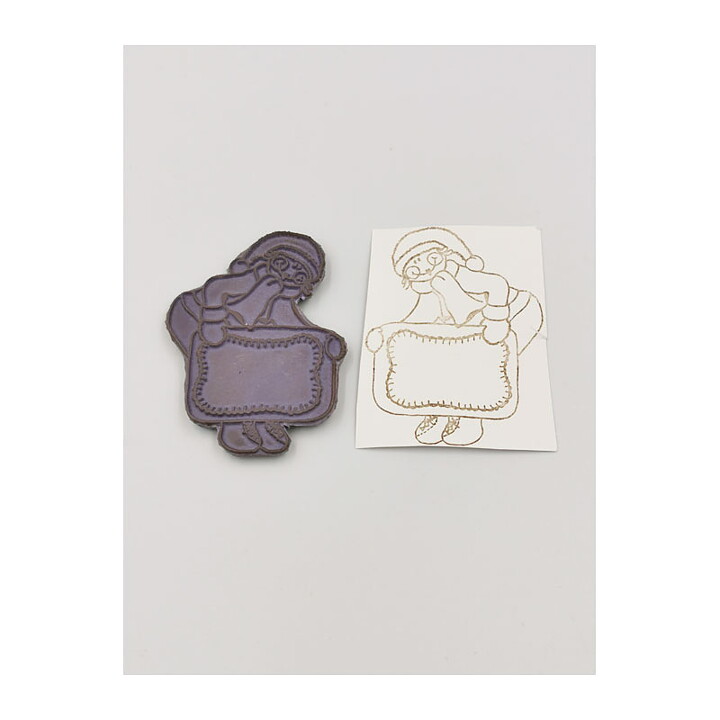 Cling Stamps Second Hand - Christmas Label & Santa
