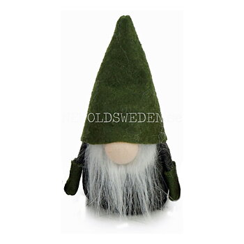 Luvtomte Mossgrön hatt 12 cm