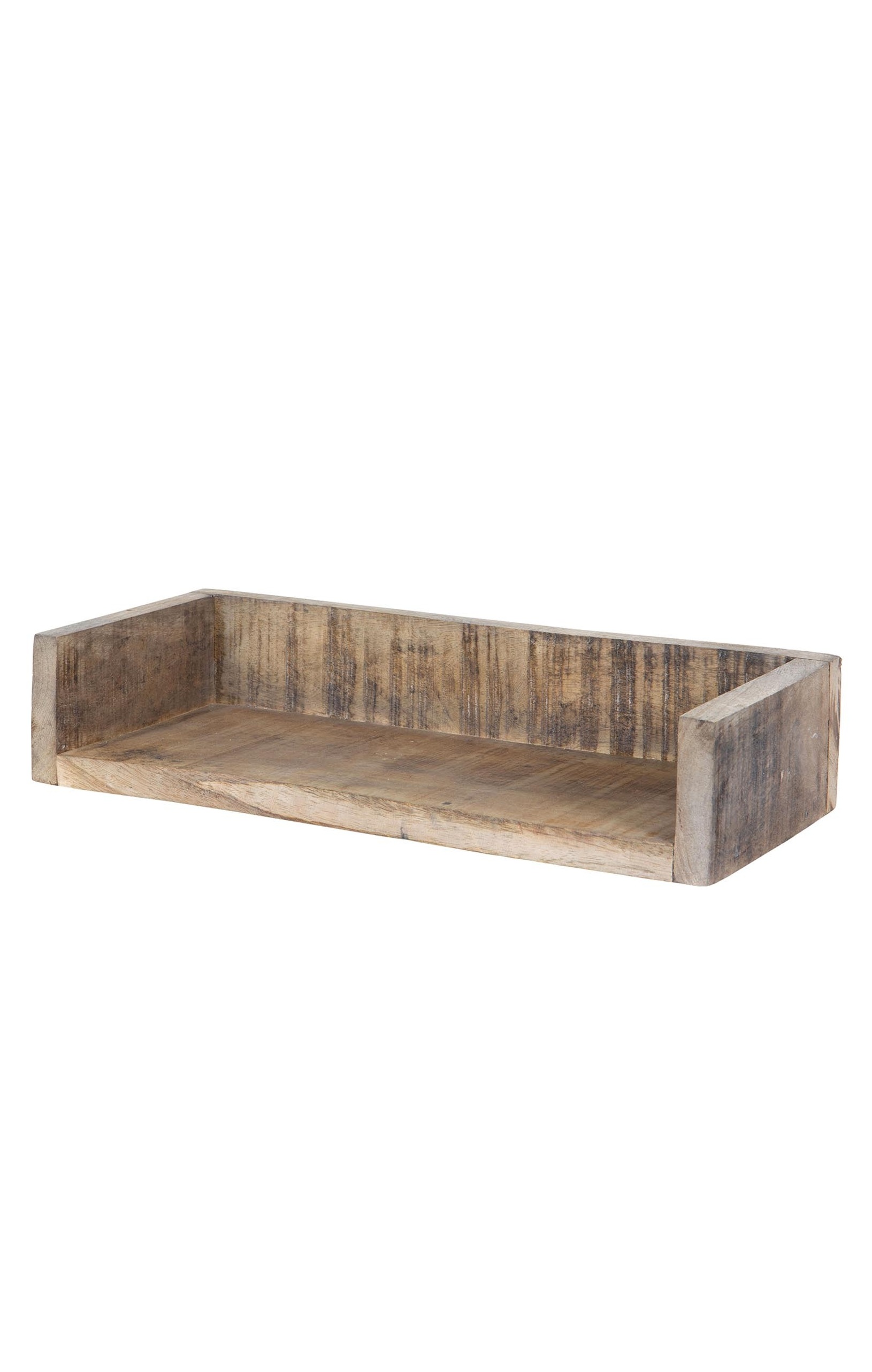 Trähylla med kanter - Unika - 35 cm  - 2