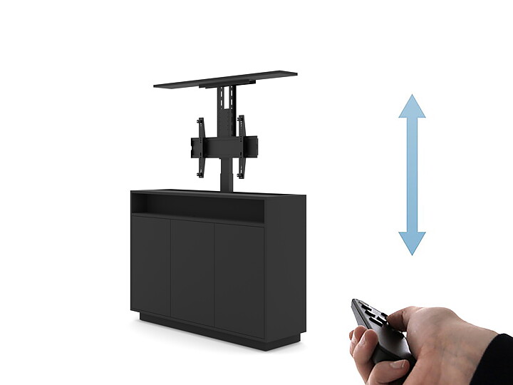 M AV Cabinet TV-Lift 55” Black