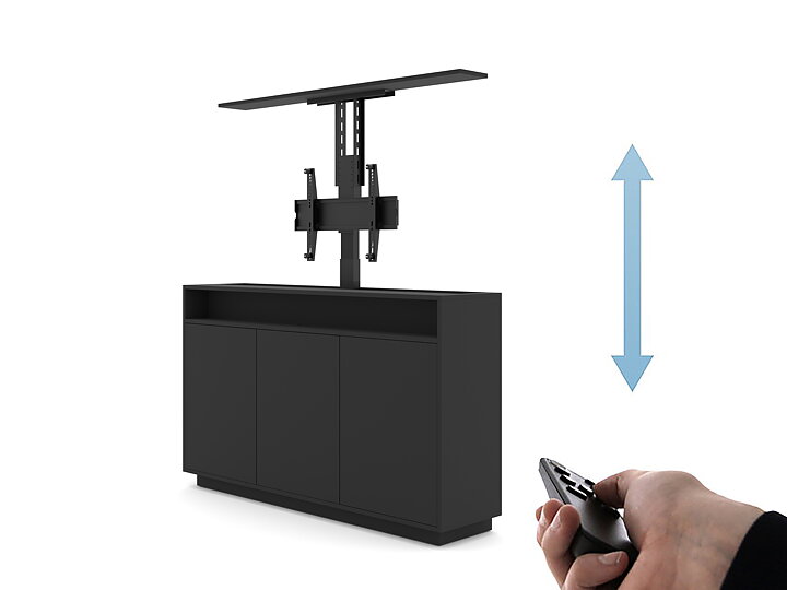 M AV Cabinet TV-Lift 65” Black