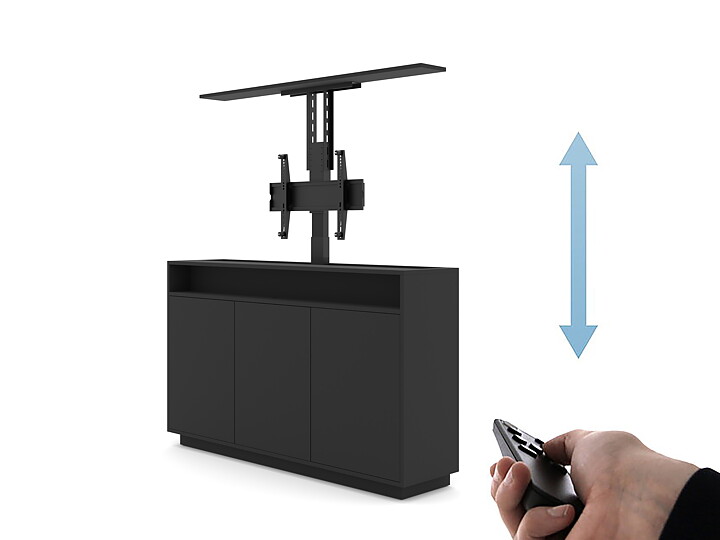 M AV Cabinet TV-Lift 65” Black