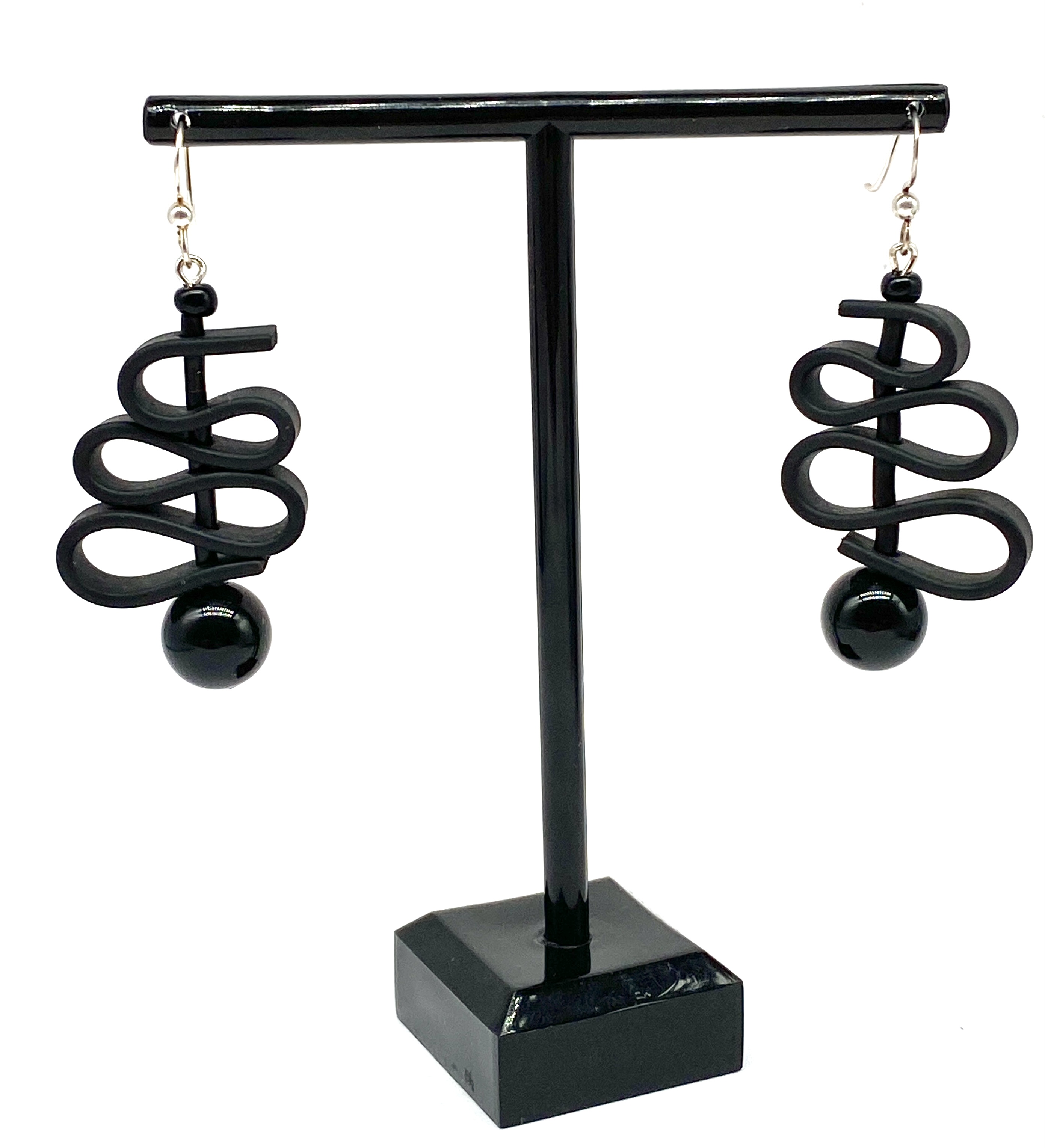 Earrings black Onyx - 2