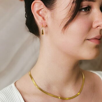 IAMLUND Ribbon halsband guld