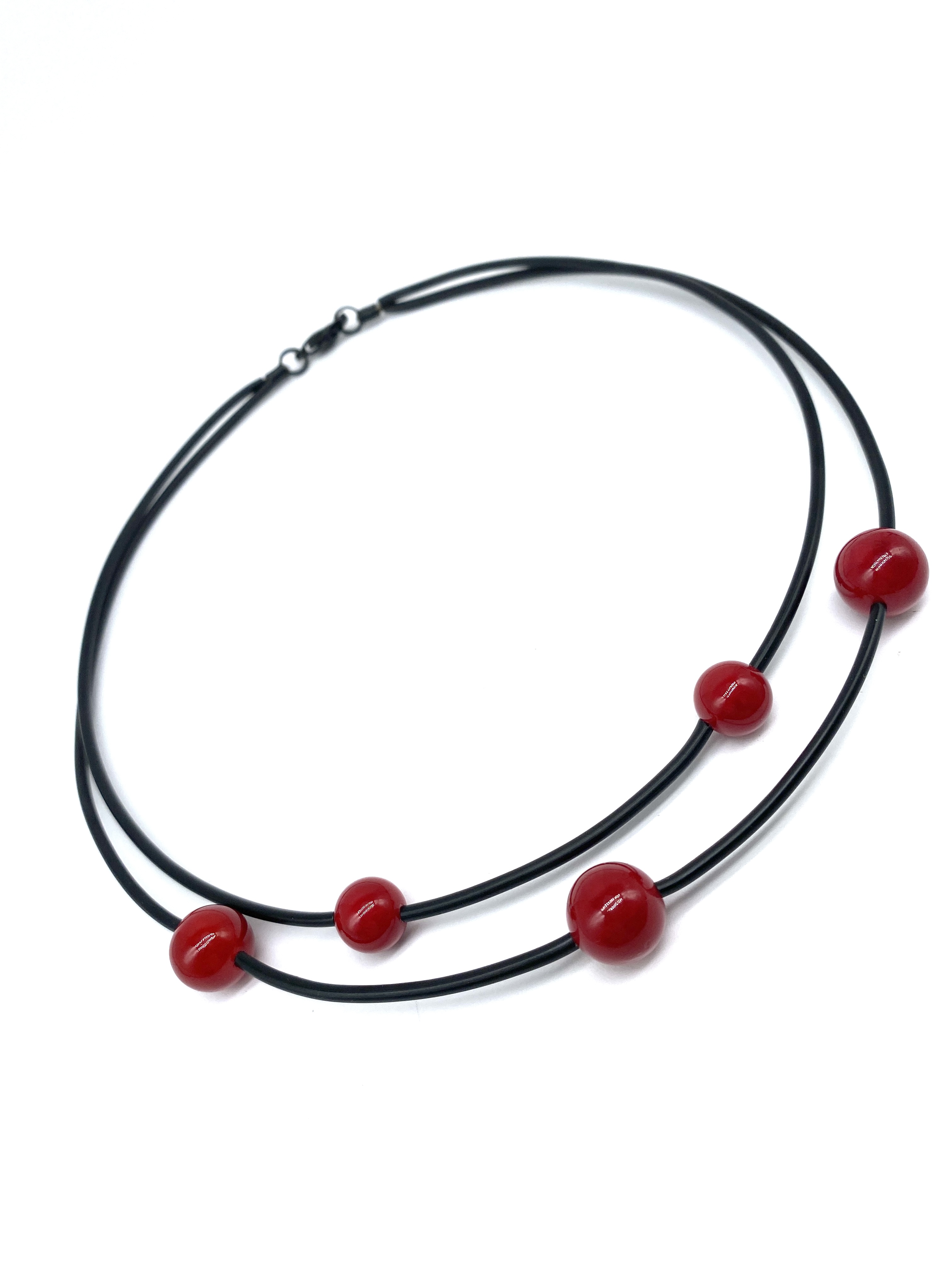 Halsband Annicka röd
