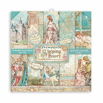Stamperia PP 6x6  -Sleeping Beauty