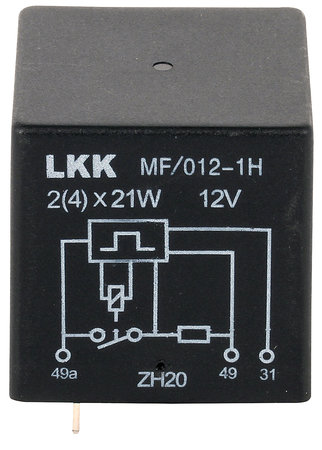 Blinkrelä elektrod jordslang 12V