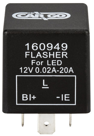 Blinkrelä led 3-pol 12V
