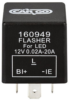 Blinkrelä led 3-pol 12V