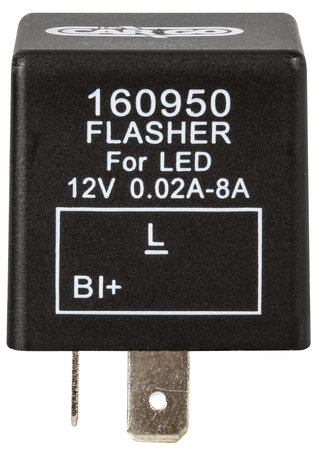 Blinkrelä led 2-pol 12V