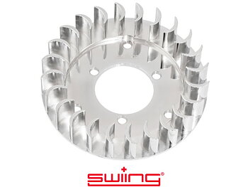 Svinghjul  Swiing med svinghull for svinghjul fra Bosch/Ducati og HPI. CNC-freset, forkrommet aluminium.