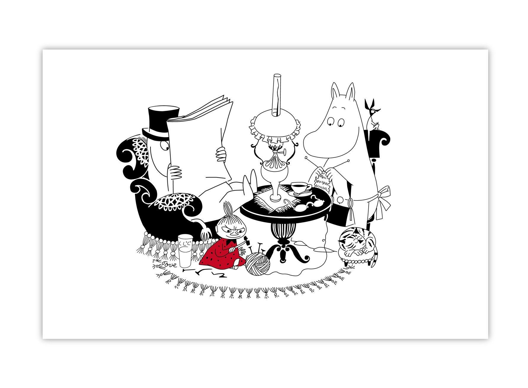 Mumin Bordsunderlägg - Muminpappa Läser