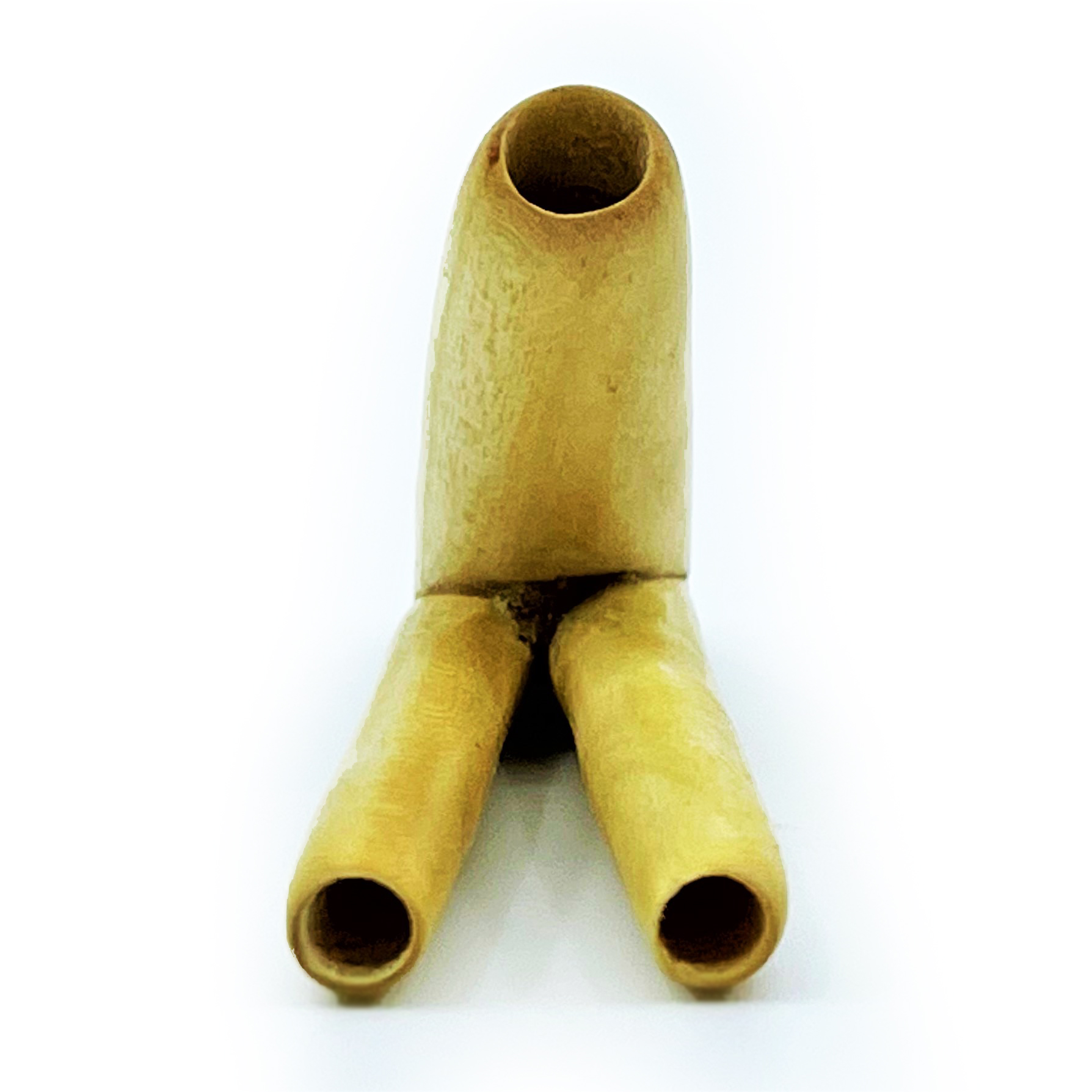 Double Nostril Kuripe - Crocodile Wood - 3
