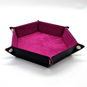 Dicetray Hexagon Velvet Light Purple / Deep Pink