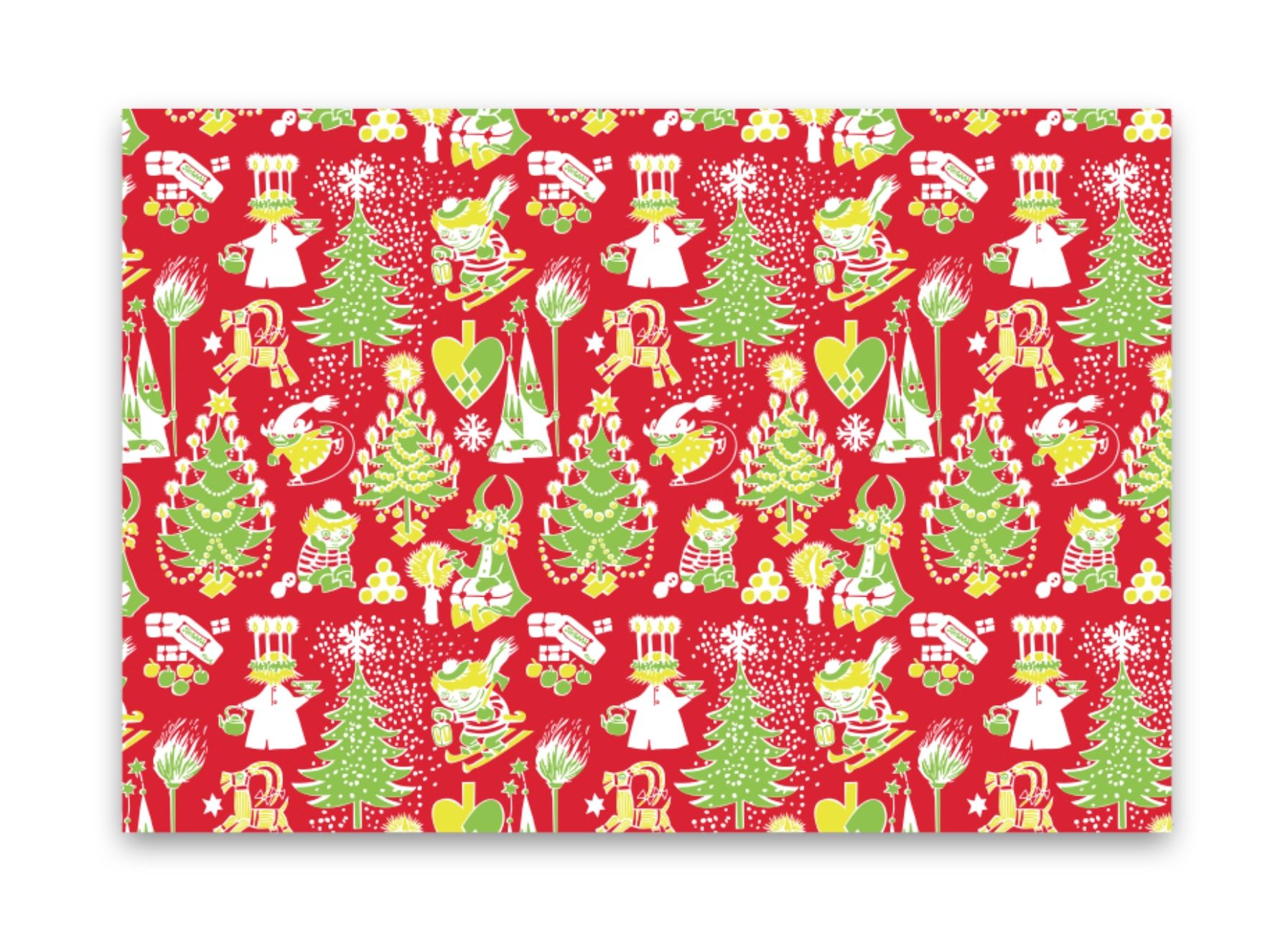 Moomin Table Mat - Christmas Pattern