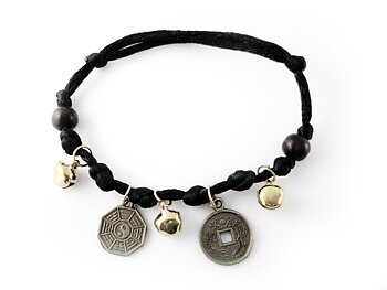 Feng Shui Lyckomynt Armband med Klockor