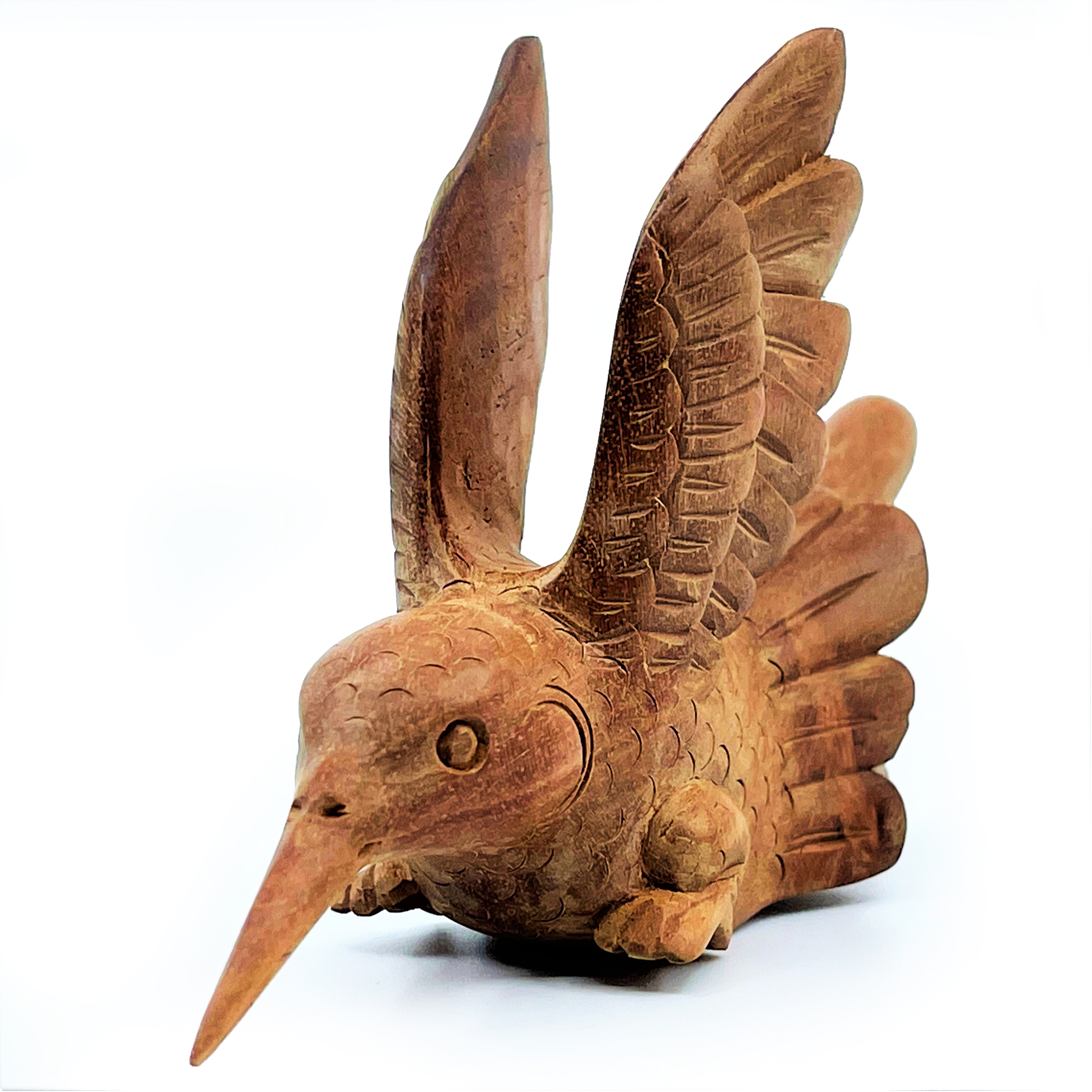 Kolibri stjärtfjäder-kuripe - Waru-trä - 3