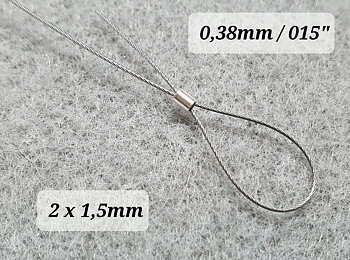 Klämtub lång 2 x 1,5mm 925-silver 10st/fp pris/fp