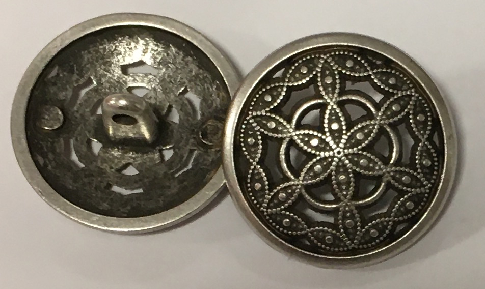 Metallknapp Stjärnknut 15, 20 & 22