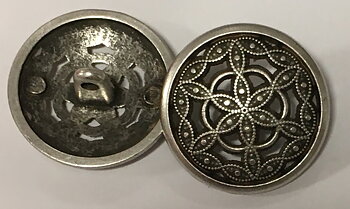 Metallknapp Stjärnknut 15, 20 & 22