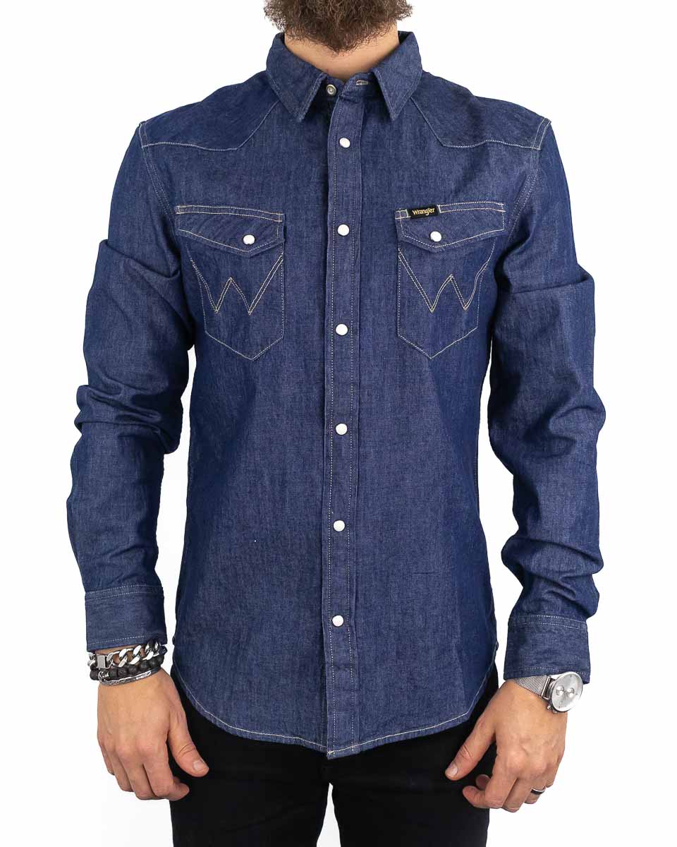 Wrangler - Western Shirt Dark - Stone JHStore