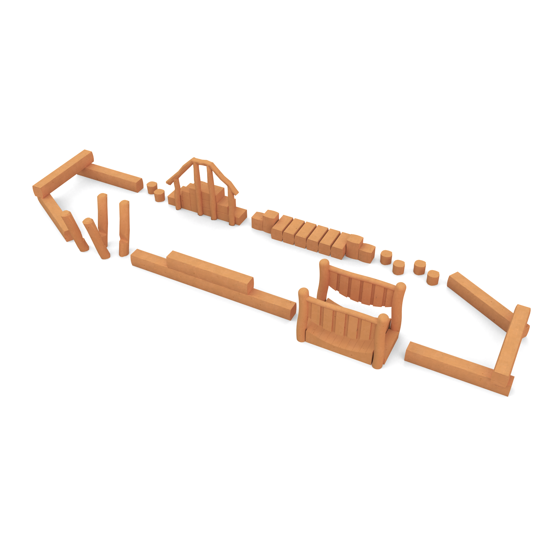 Paket Hinderbana Oval, 1-3 år - 3