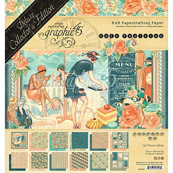 Graphic45 - Cafe Parisian - Delux Collection edition 8x8