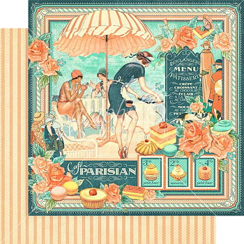 Graphic45 - Cafe Parisian - Delux Collection edition 8x8