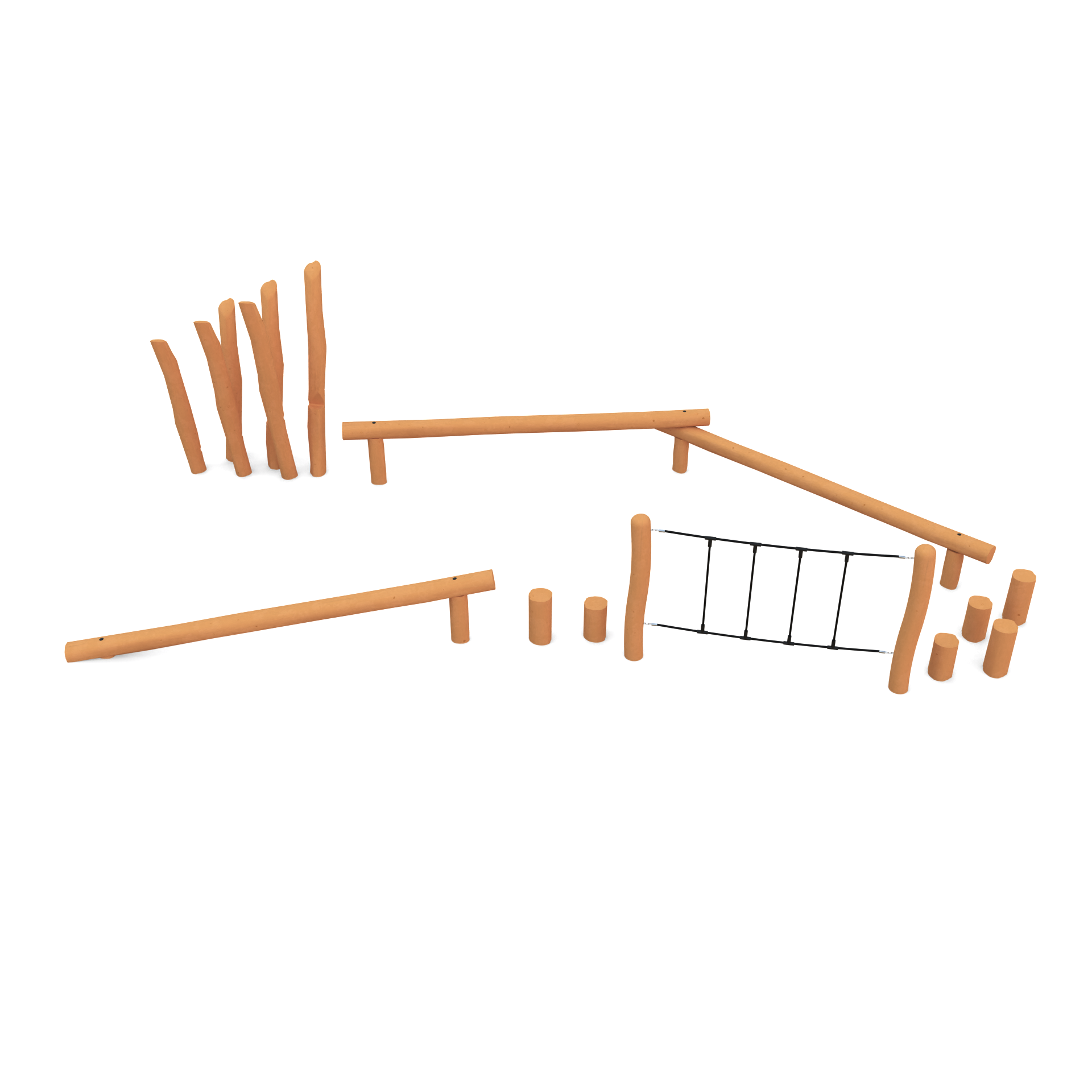 Paket Hinderbana U-form, 3-6 år - 3
