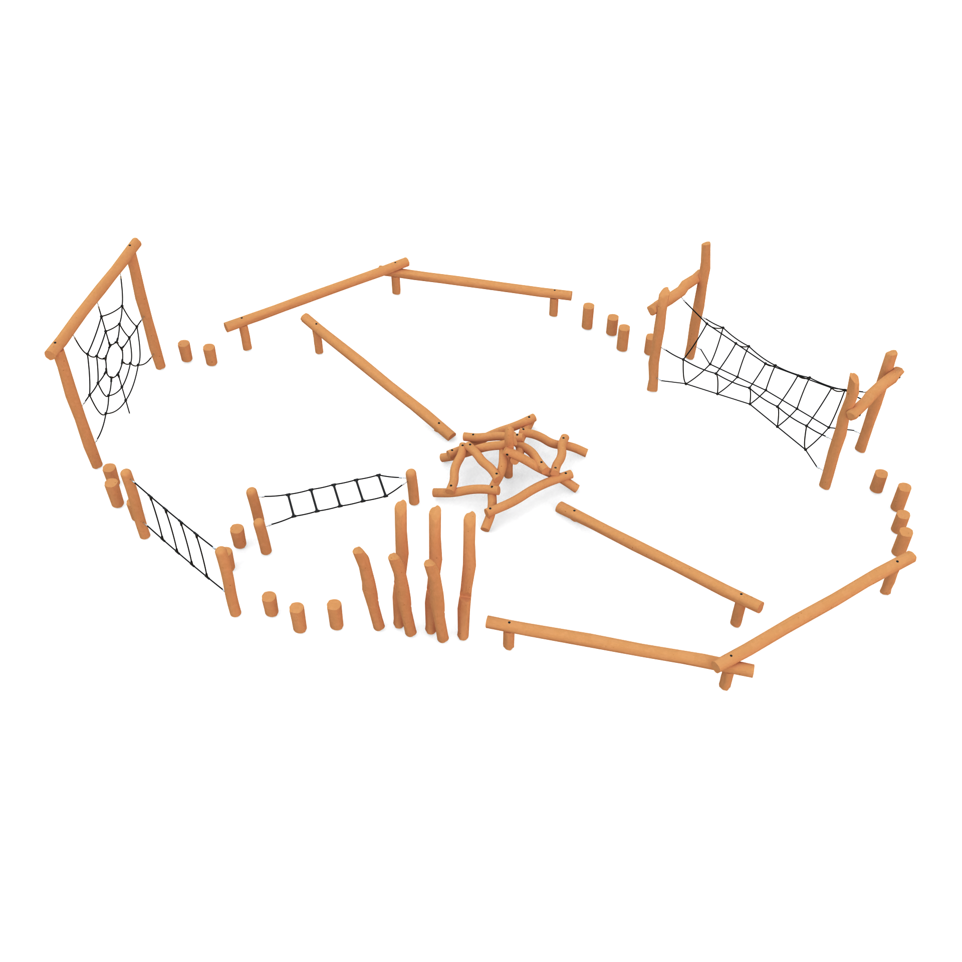 Pakke Hinderløype Oval, 3-6 år - 3