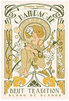 France Handduk Champagne Art Deco 